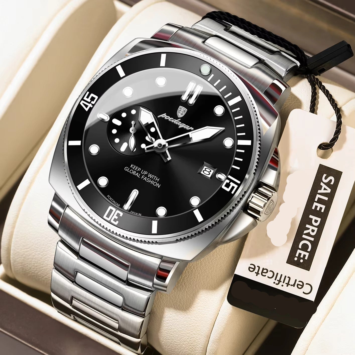 Edelstahl Armbanduhr "Uomo sportivo di lusso no.4178" - PITANI