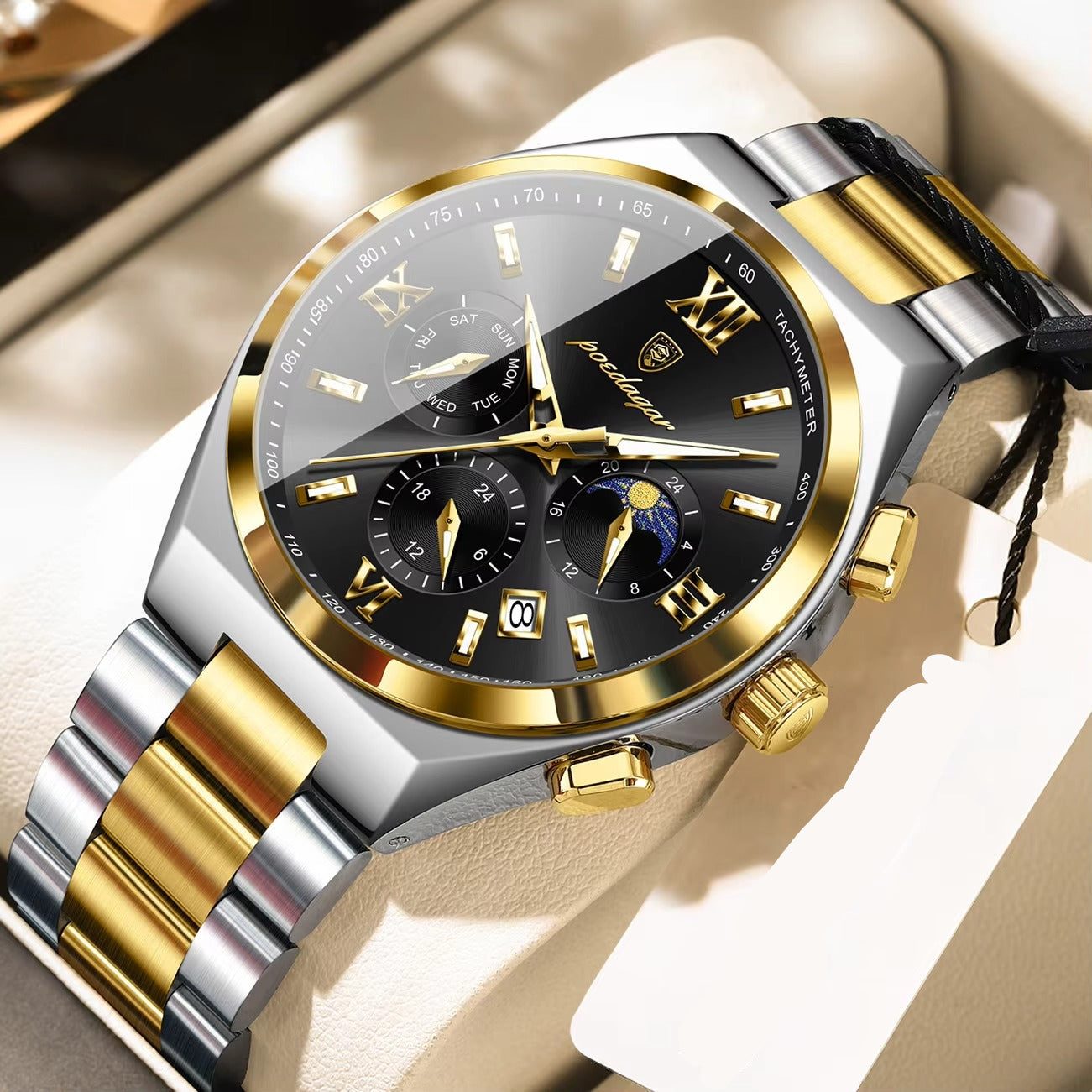 Elegante Edelstahl Armbanduhr "Waterproof Business no.5248“ - PITANI