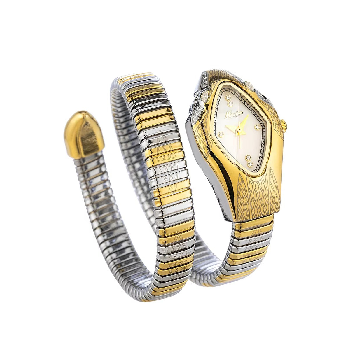 Schlangenförmige Edelstahl Armbanduhr "Orologio del grande belle no.5125" - PITANI