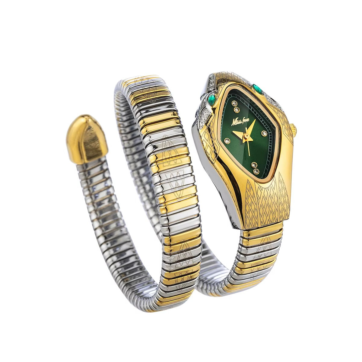 Schlangenförmige Edelstahl Armbanduhr "Orologio del grande belle no.5125" - PITANI