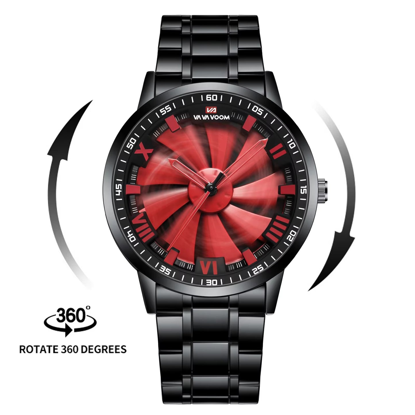 Rotierende Edelstahl Armbanduhr "Ruota rotante no.5256“ - PITANI