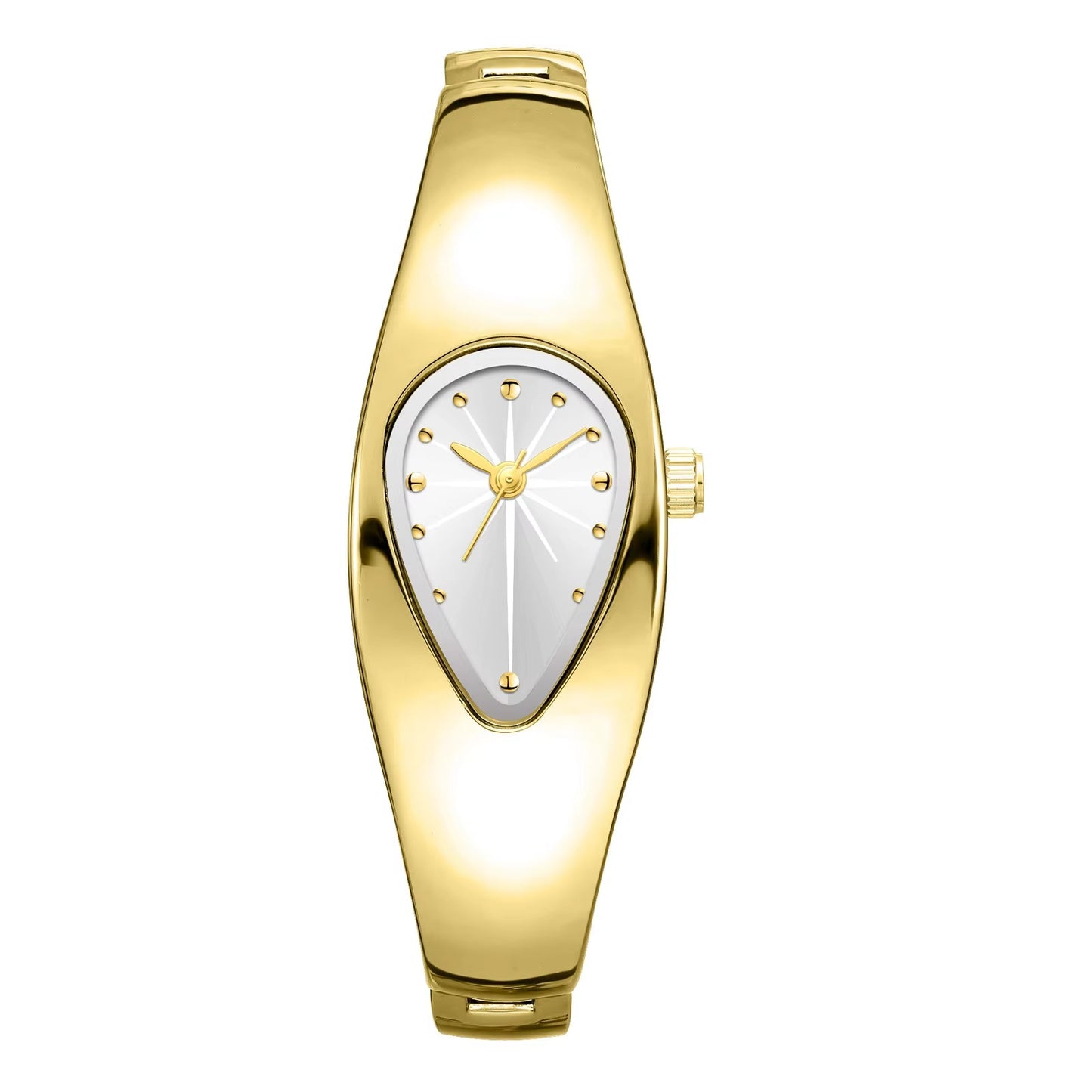 Außergewöhnliche Edelstahl Armbanduhr in Wassertropfen Form "Lama creativa die acqua no.3208" - PITANI