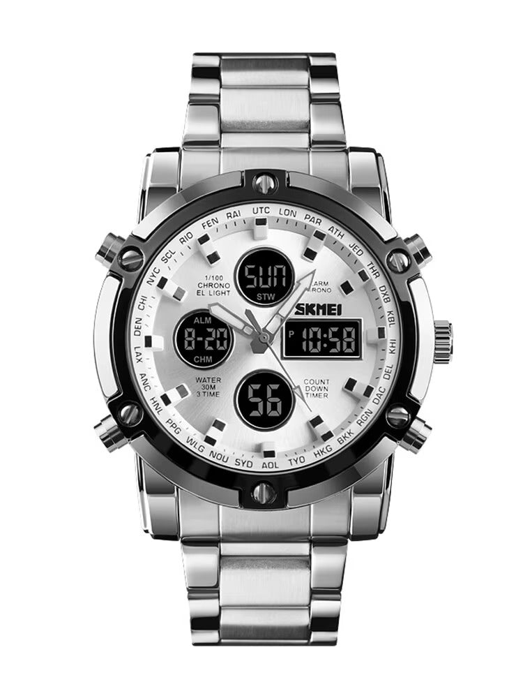 Außergewöhnliche Edelstahl Armbanduhr "Movimento al quarzo no.5275“ - PITANI