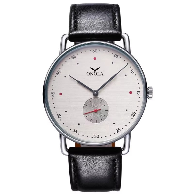 Ultra dünne Leder Armbanduhr "Orologio impermeabile da abito casual no.4187" - PITANI