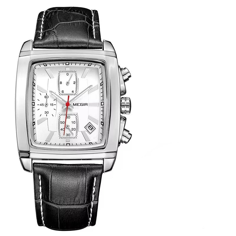 Edelstahl Armbanduhr "Orologio con cinturino in pelle no.4121" - PITANI