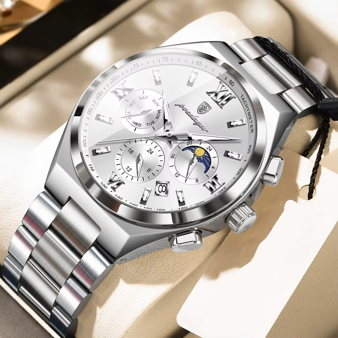 Edelstahl Business Armbanduhr "Data della settimana impermeabile no.5200" - PITANI