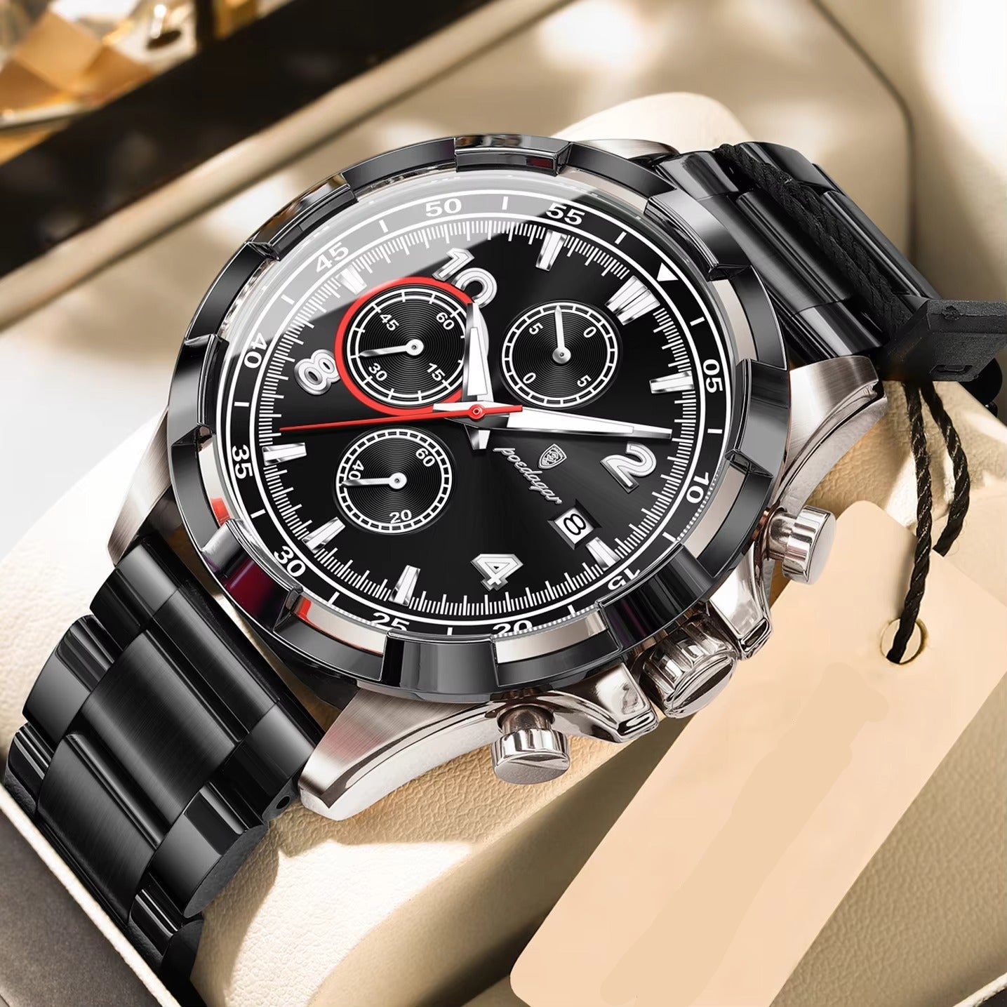 Edelstahl Business Armbanduhr "Data Sport elegante no.5201" - PITANI