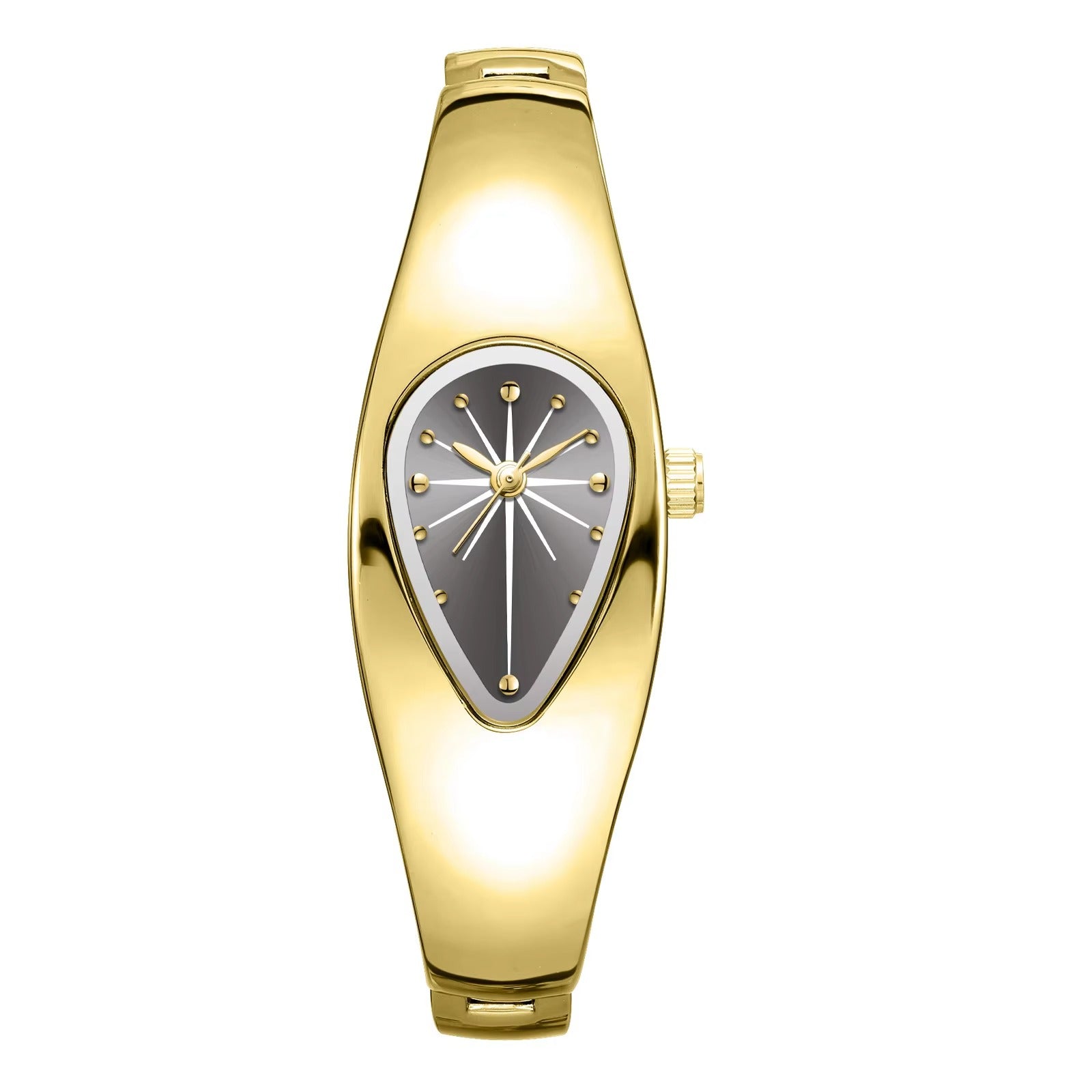 Außergewöhnliche Edelstahl Armbanduhr in Wassertropfen Form "Lama creativa die acqua no.3208" - PITANI