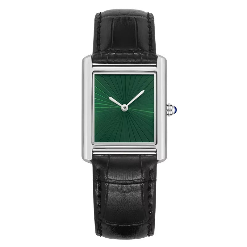 Schlichte Vintage Leder Armbanduhr "Quarzo impermeabile no.5265“ - PITANI