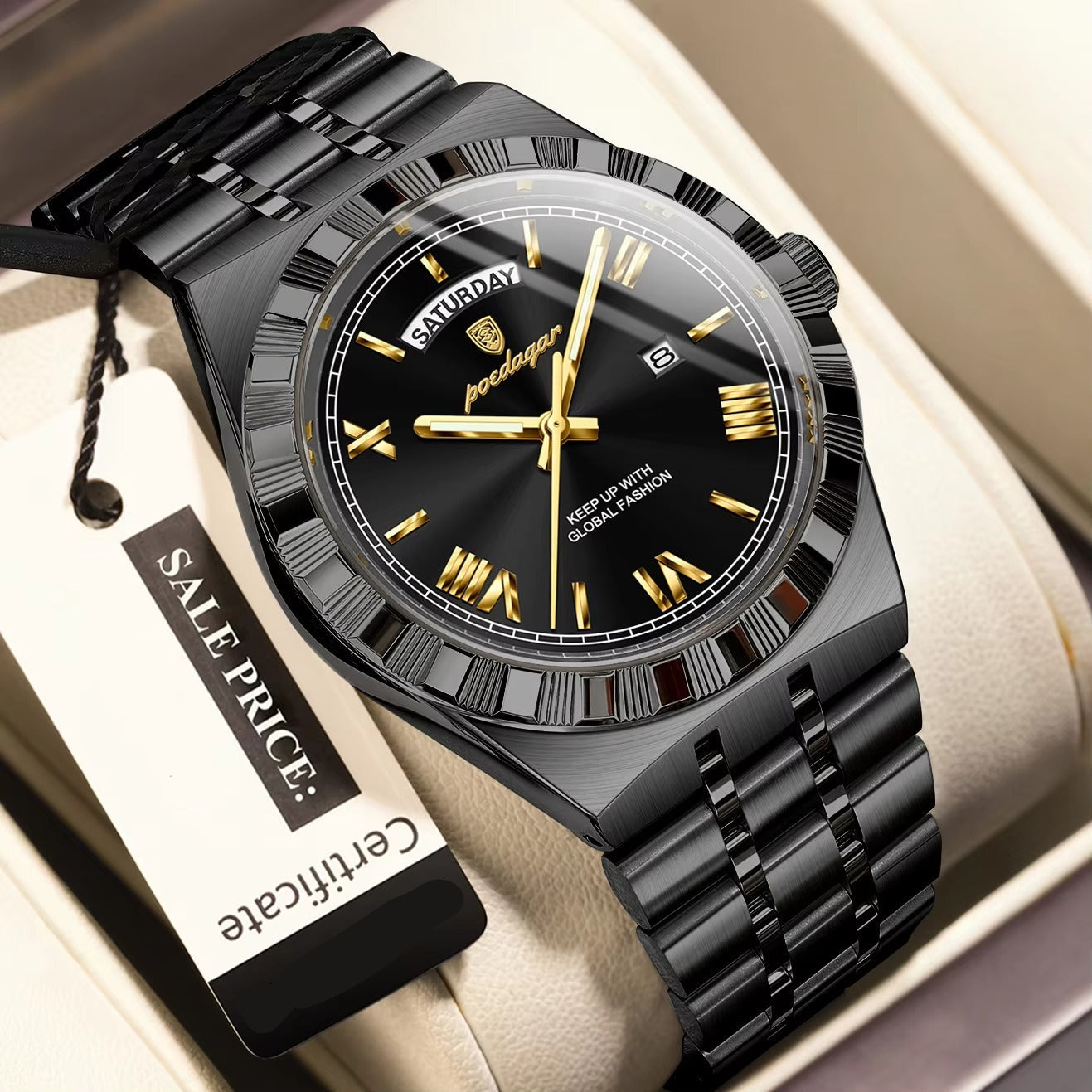 Edelstahl Armbanduhr "Uomo d'affari no.4157" - PITANI