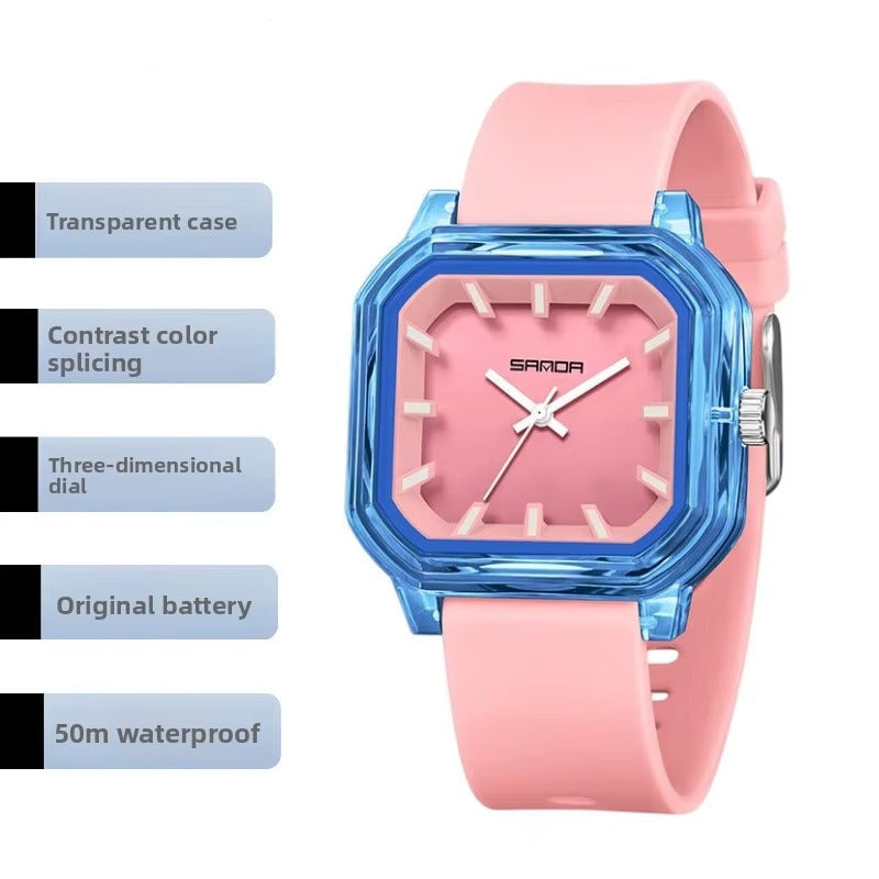 Quadratische Silikon Armbanduhr "Cinturino in silicone no.3239“ - PITANI
