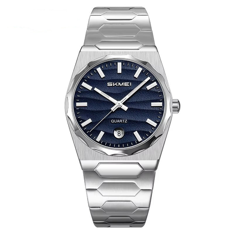 Edelstahl Armbanduhr mit seltener Lünette "Calendario al quarzo no.5258“ - PITANI