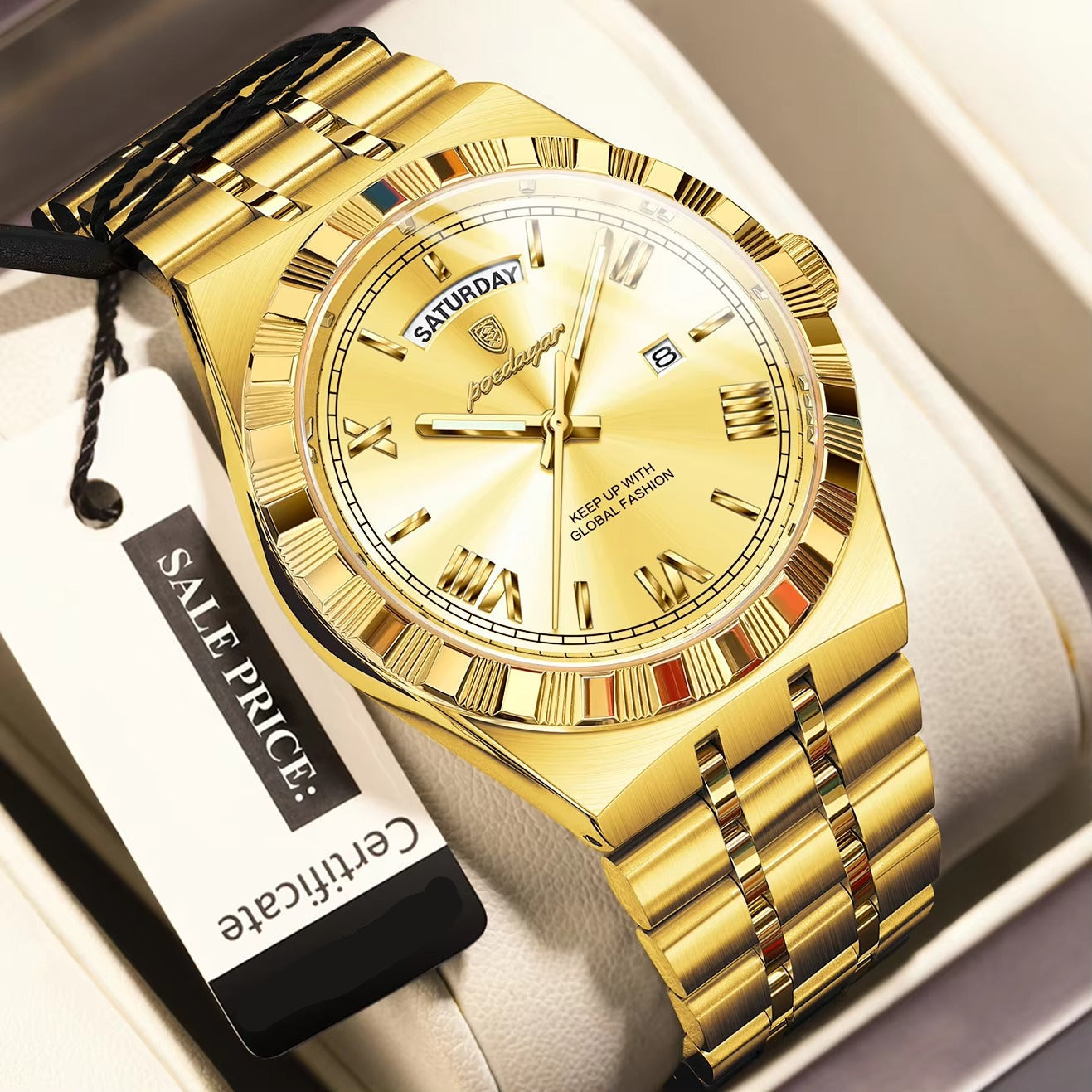 Edelstahl Armbanduhr "Uomo d'affari no.4157" - PITANI