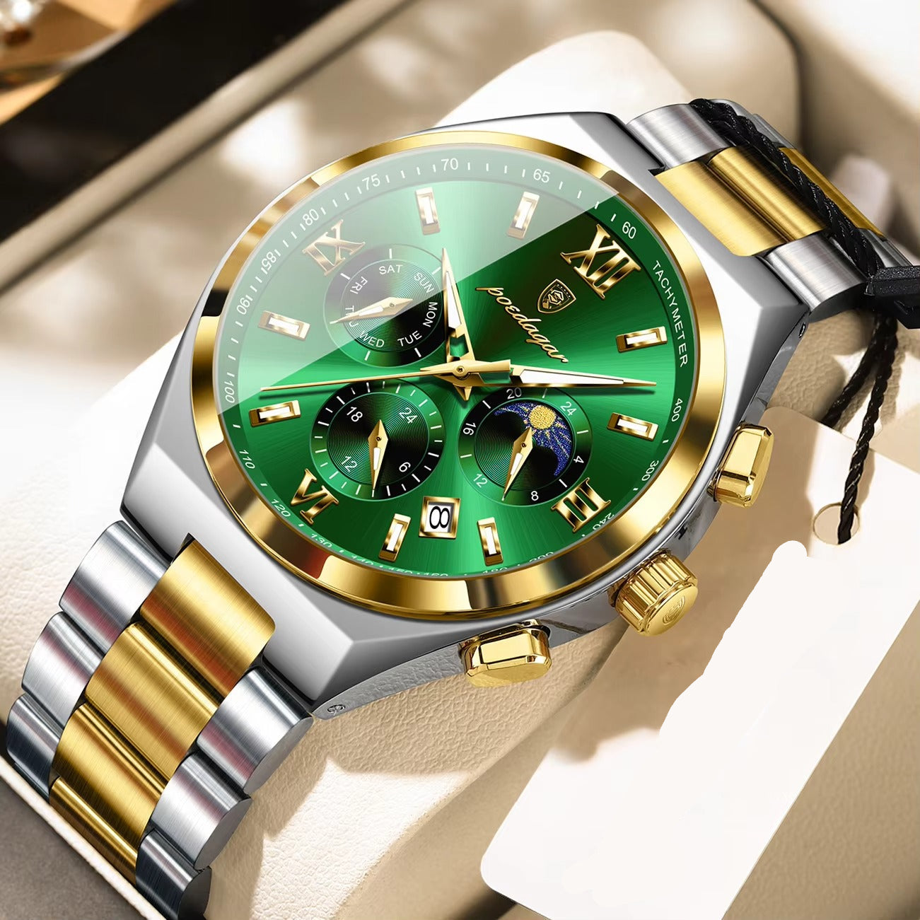 Edelstahl Business Armbanduhr "Data della settimana impermeabile no.5200" - PITANI