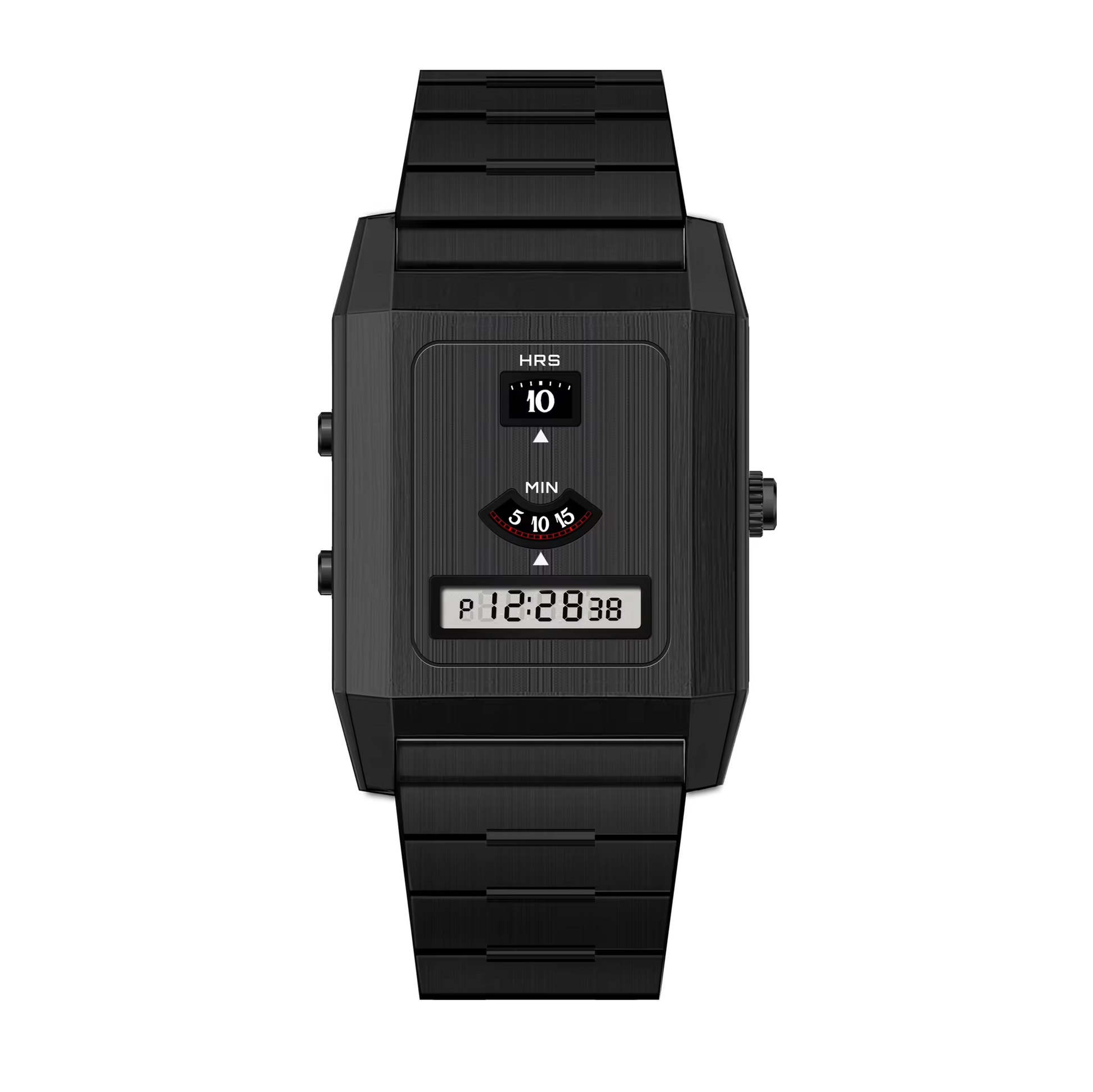 Außergewöhnliche Retro Edelstahl Armbanduhr "Design vintage-futuristico no.5210" - PITANI