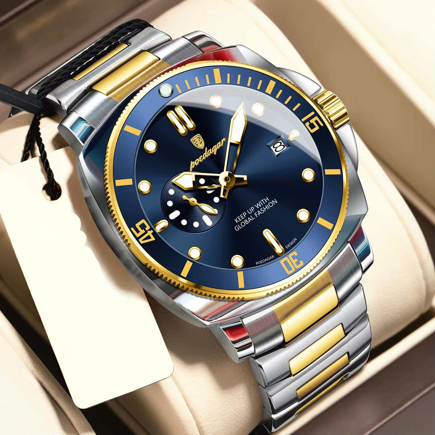 Edelstahl Armbanduhr "Orologio da uomo alla moda no.4152" - PITANI