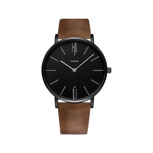 SALE | Minimalistische ultra dünne Leder Armbanduhr "Cintura in pelle no.4132" - PITANI