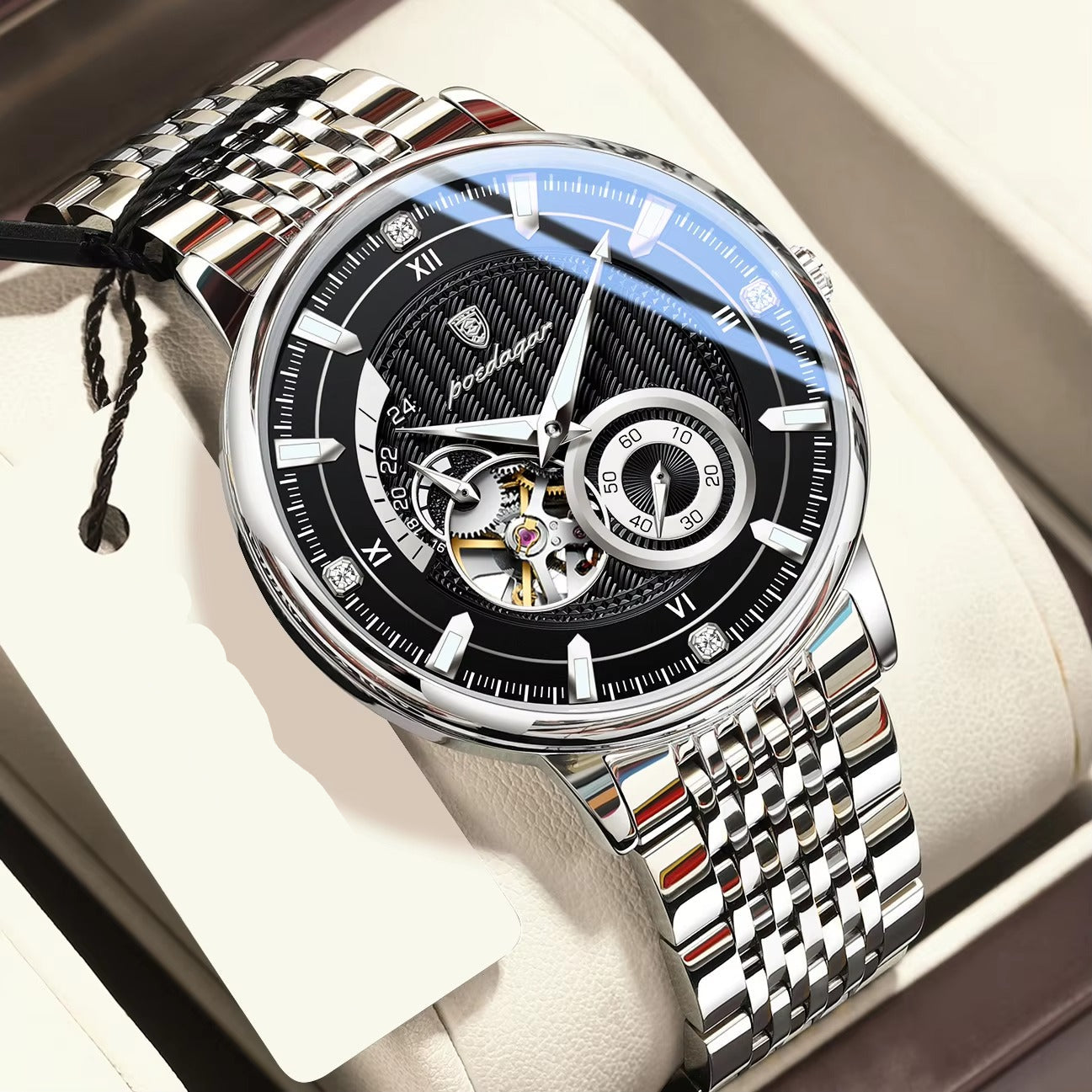 Edelstahl Automatik Armbanduhr "Meccanica automatica no.5242“ - PITANI