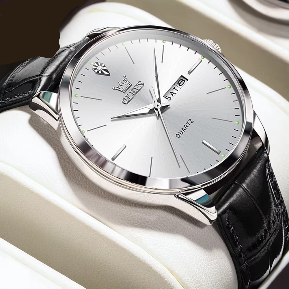 Edelstahl Armbanduhr "Calendario doppio semplice no.4136" - PITANI