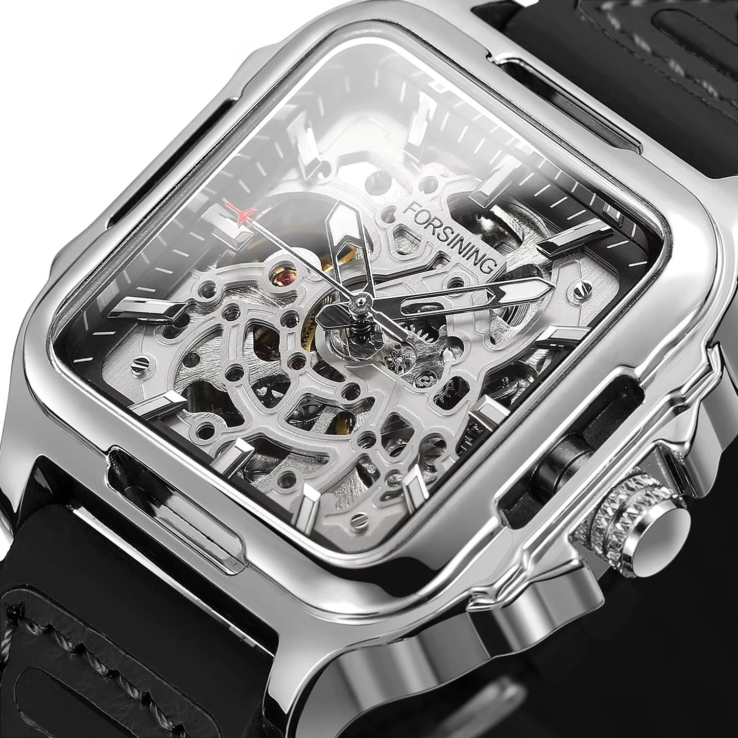 Quadratische Automatik Armbanduhr "Militare di acciaio no.5290“ - PITANI
