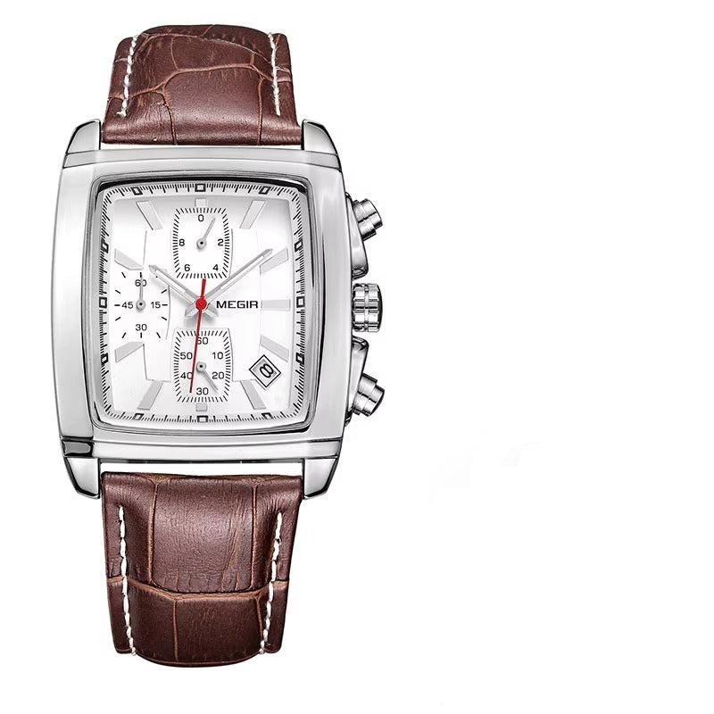 Edelstahl Armbanduhr "Orologio con cinturino in pelle no.4121" - PITANI