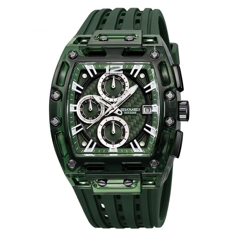 Quadratische Silikon Armbanduhr "Orologio in silicone no.5262“ - PITANI