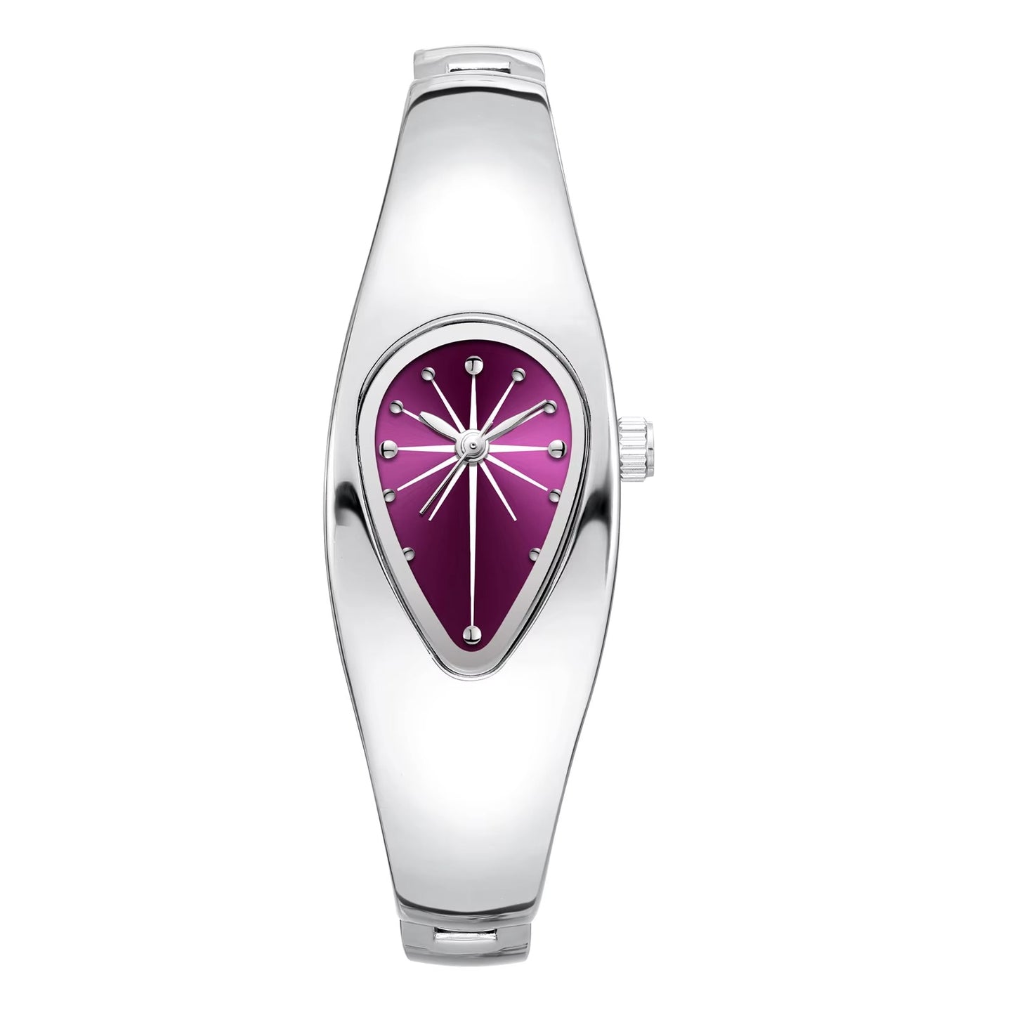 Außergewöhnliche Edelstahl Armbanduhr in Wassertropfen Form "Lama creativa die acqua no.3208" - PITANI