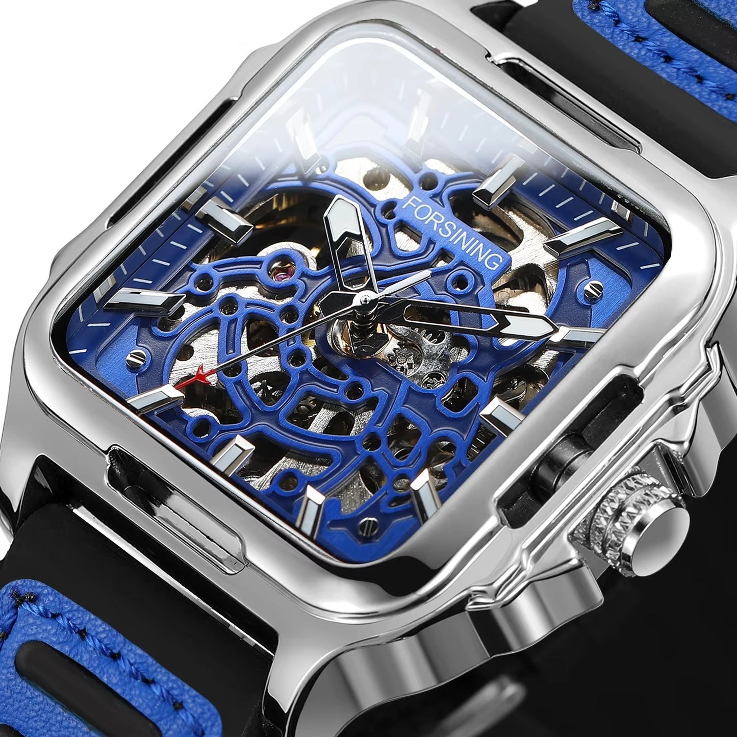Quadratische Automatik Armbanduhr "Militare di acciaio no.5290“ - PITANI