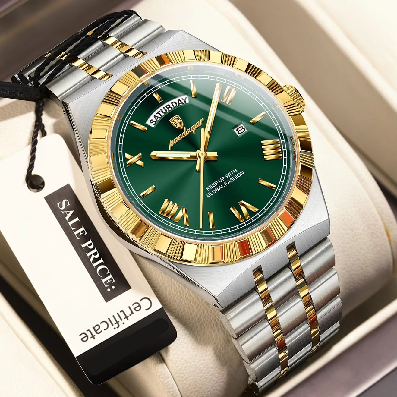 Edelstahl Armbanduhr "Uomo d'affari no.4157" - PITANI