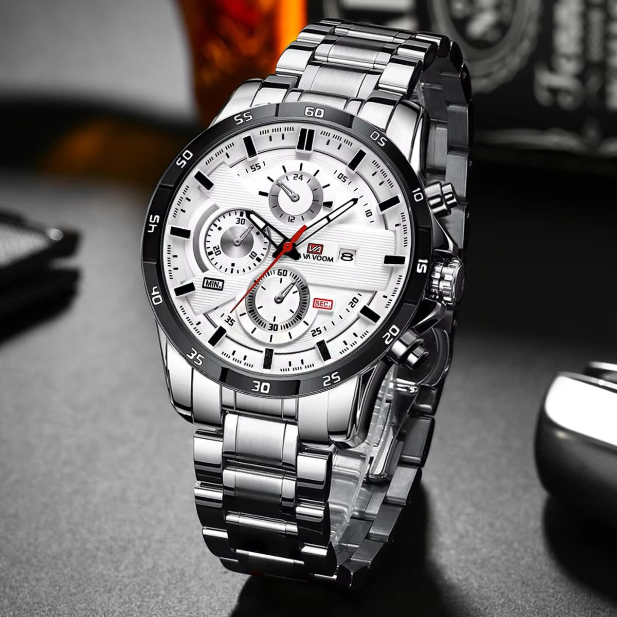 Edelstahl Armbanduhr "Orologio al quarzo con calendario no.4120" - PITANI