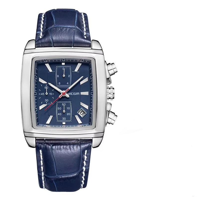 Edelstahl Armbanduhr "Orologio con cinturino in pelle no.4121" - PITANI