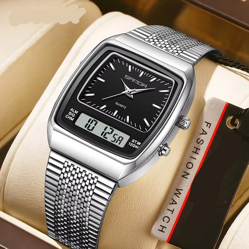 Edelstahl Armbanduhr "Doppio movimento no.5255“ - PITANI