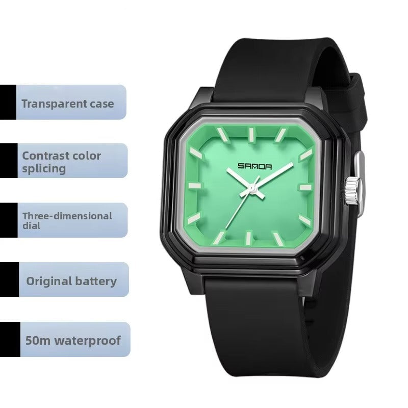 Quadratische Silikon Armbanduhr "Cinturino in silicone no.3239“ - PITANI