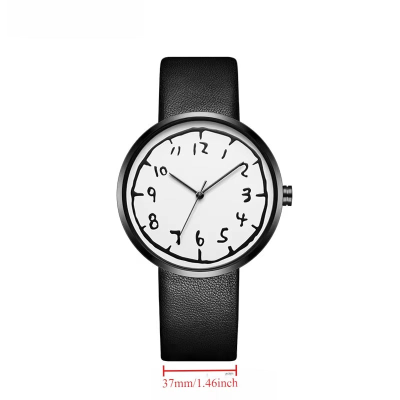 Trendige Armbanduhr mit außergewöhnlicher Schriftart "Modelli di coppia no.5281“ - PITANI