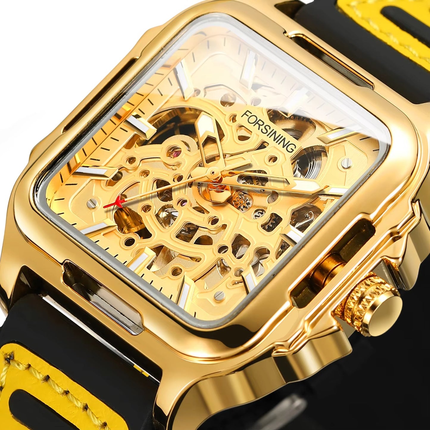 Quadratische Automatik Armbanduhr "Militare di acciaio no.5290“ - PITANI