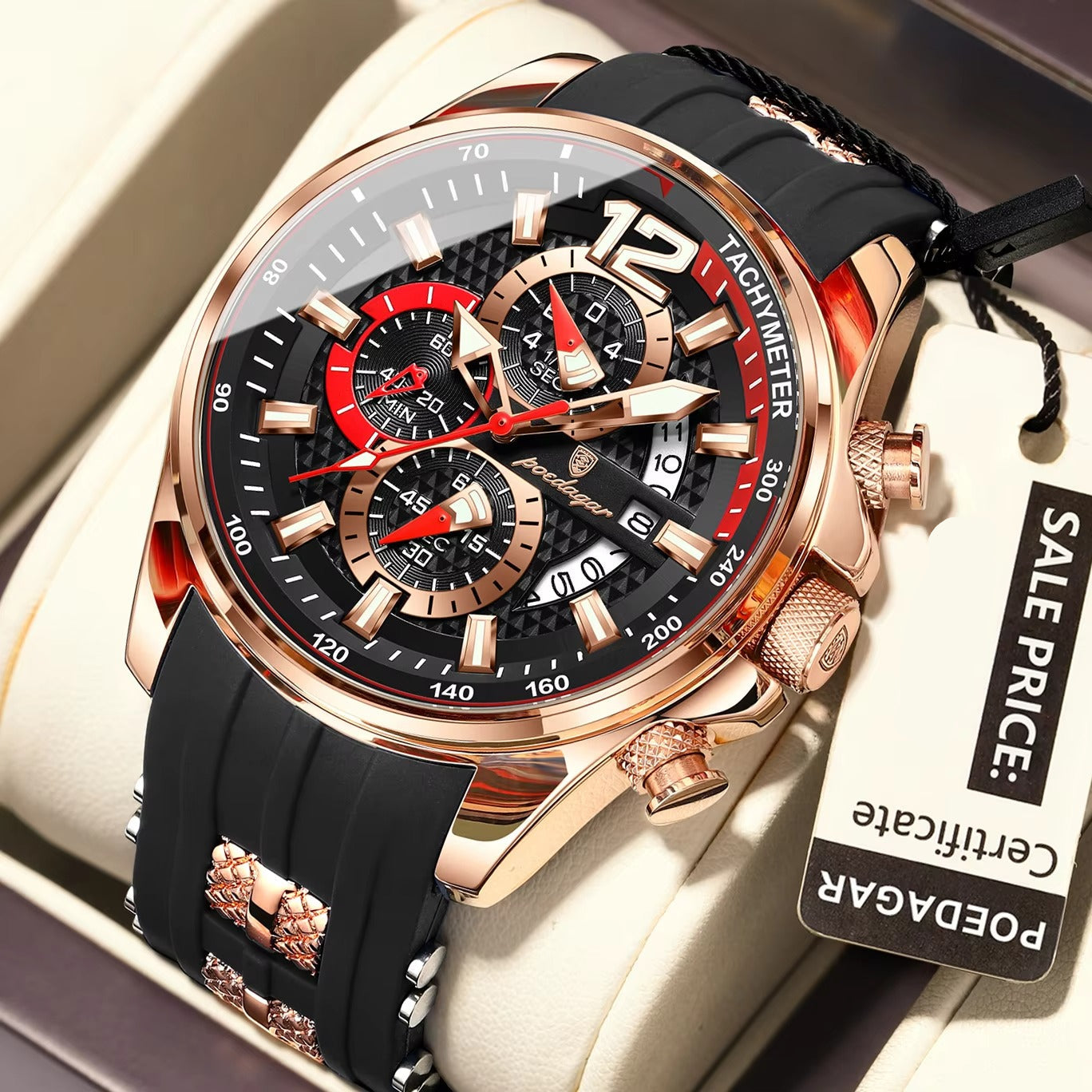Farbenfrohe Silikon Armbanduhr "Quarzo siliconico no.4160" - PITANI