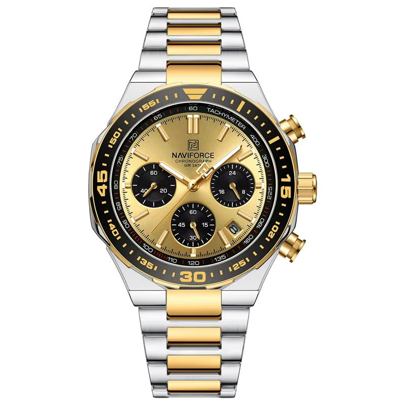 Zeitlos klassische Edelstahl Armbanduhr "Quarzo classico no.5274“ - PITANI