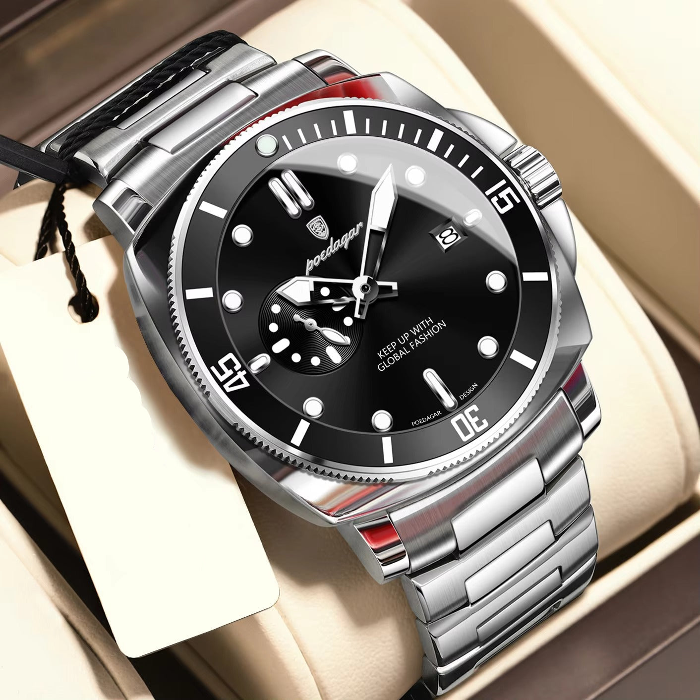 Edelstahl Armbanduhr "Orologio da uomo alla moda no.4152" - PITANI