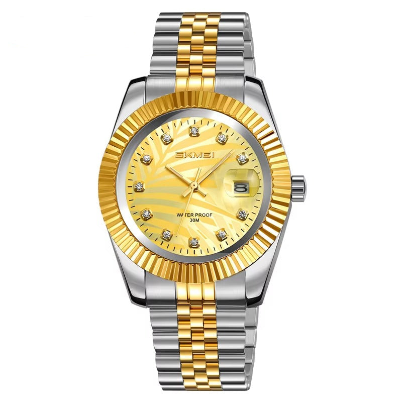Elegante Edelstahl Armbanduhr "Orologio verde di Moda no.5306“ - PITANI