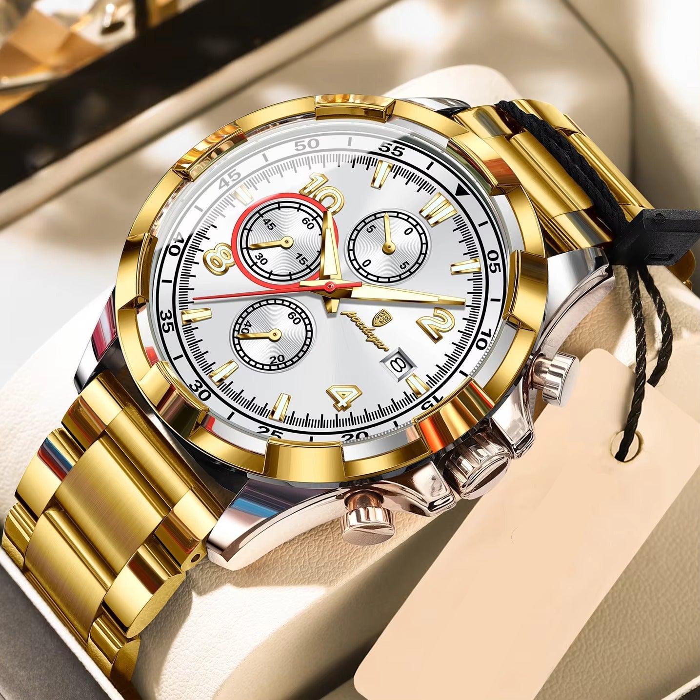 Edelstahl Business Armbanduhr "Data Sport elegante no.5201" - PITANI