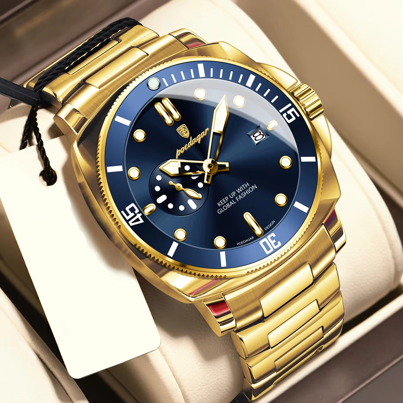 Edelstahl Armbanduhr "Orologio da uomo alla moda no.4152" - PITANI