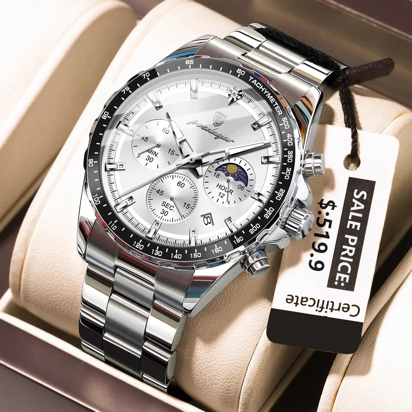 Edelstahl Armbanduhr "Sport di lusso no.4166" - PITANI