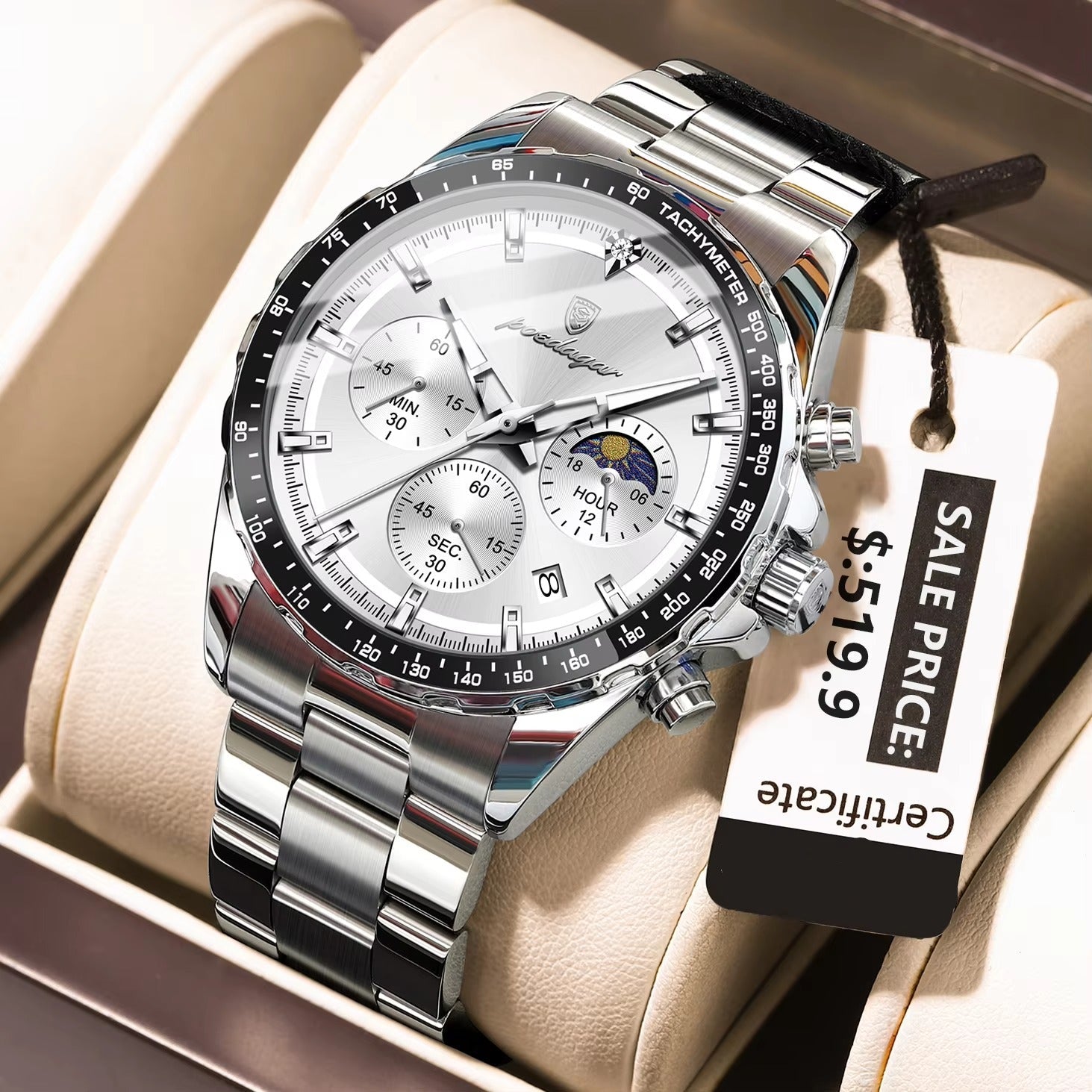 Edelstahl Armbanduhr "Sport di lusso no.4166" - PITANI