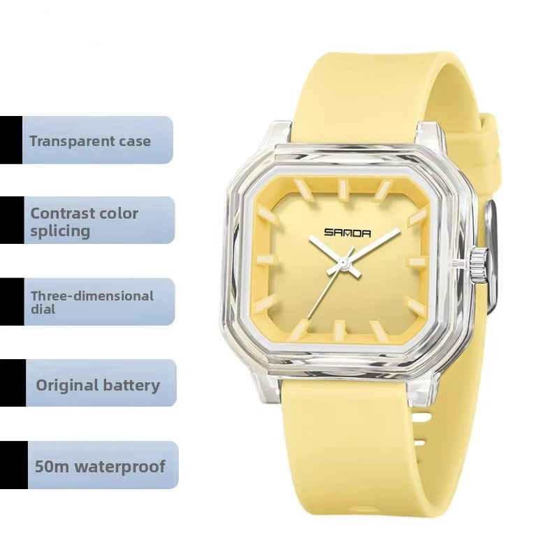 Quadratische Silikon Armbanduhr "Cinturino in silicone no.3239“ - PITANI
