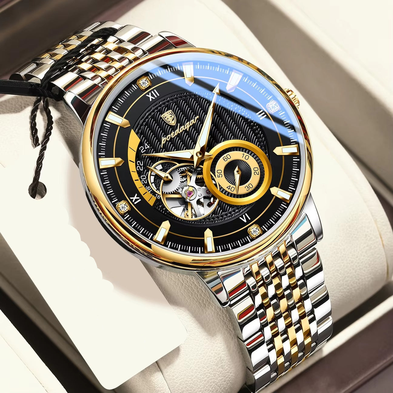 Edelstahl Automatik Armbanduhr "Meccanica automatica no.5242“ - PITANI