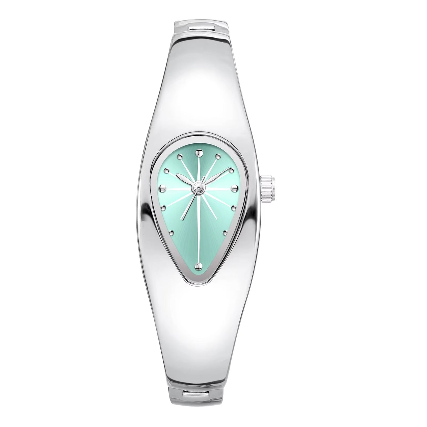 Außergewöhnliche Edelstahl Armbanduhr in Wassertropfen Form "Lama creativa die acqua no.3208" - PITANI