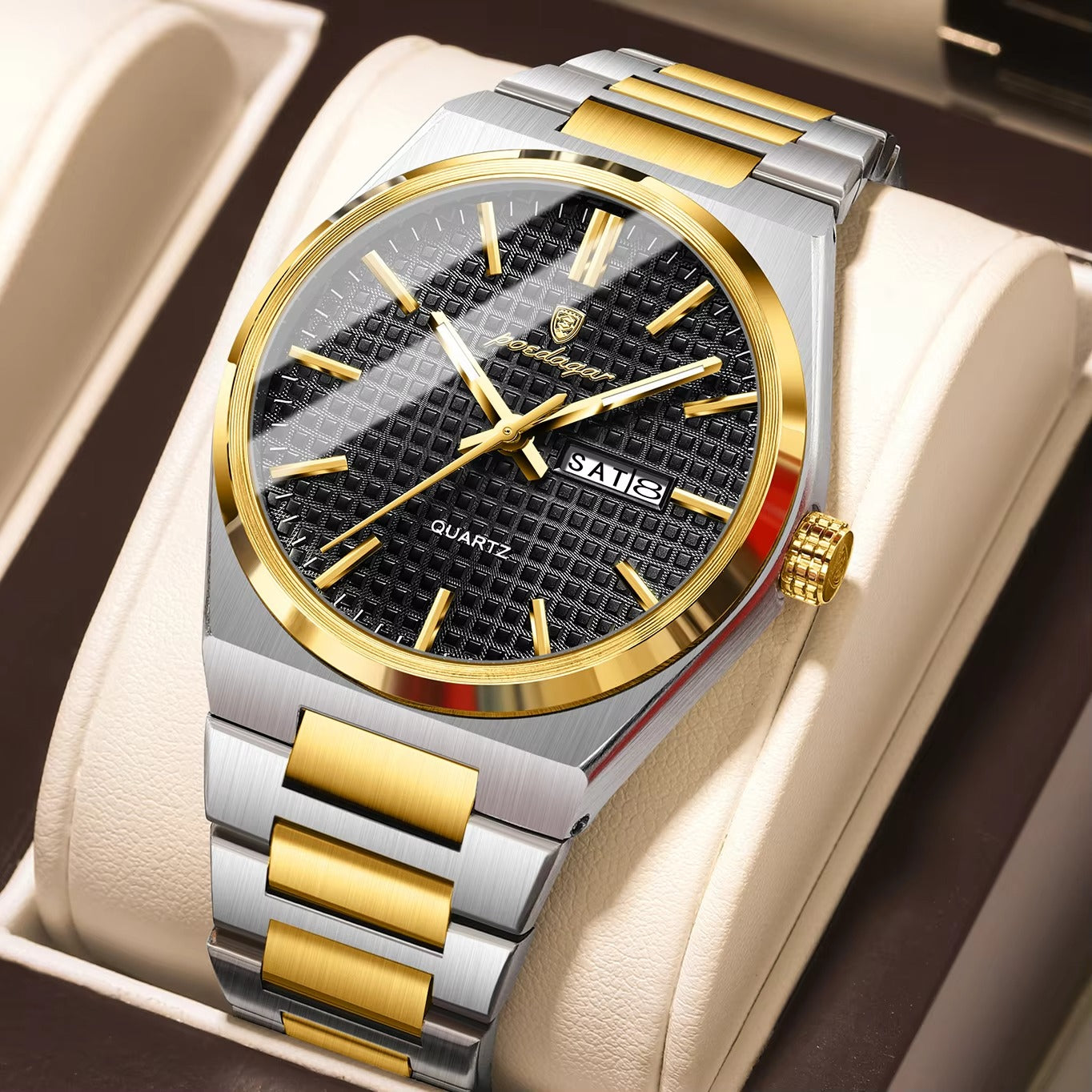 Edelstahl Armbanduhr "Guarda Data Settimana no.4161" - PITANI