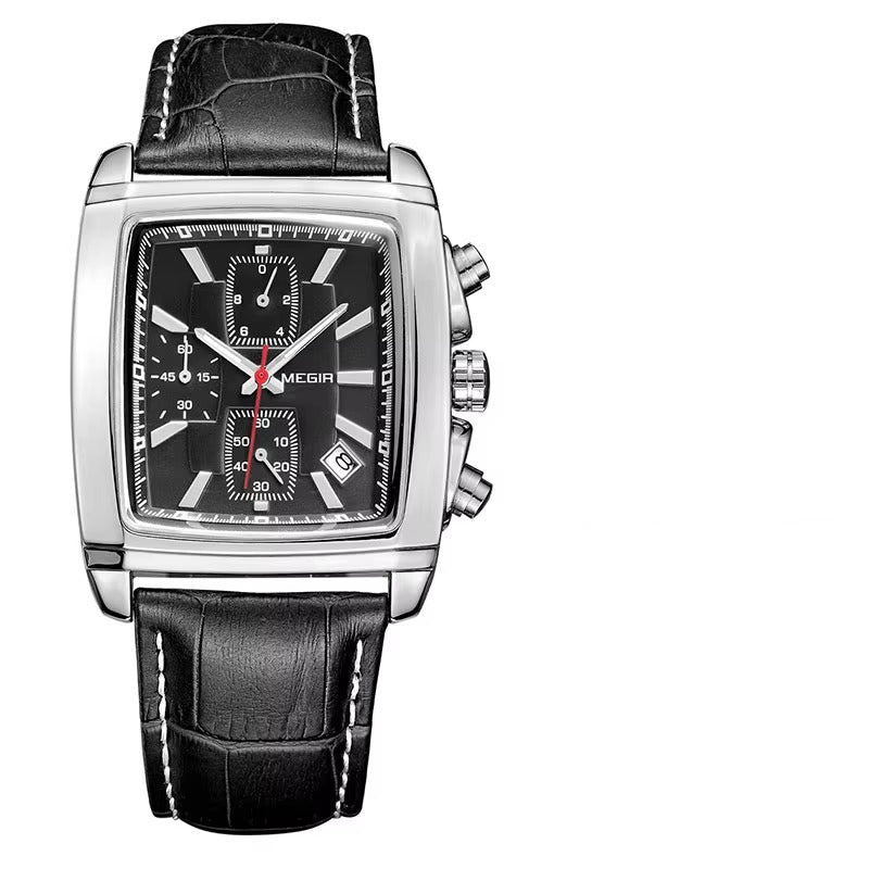 Edelstahl Armbanduhr "Orologio con cinturino in pelle no.4121" - PITANI