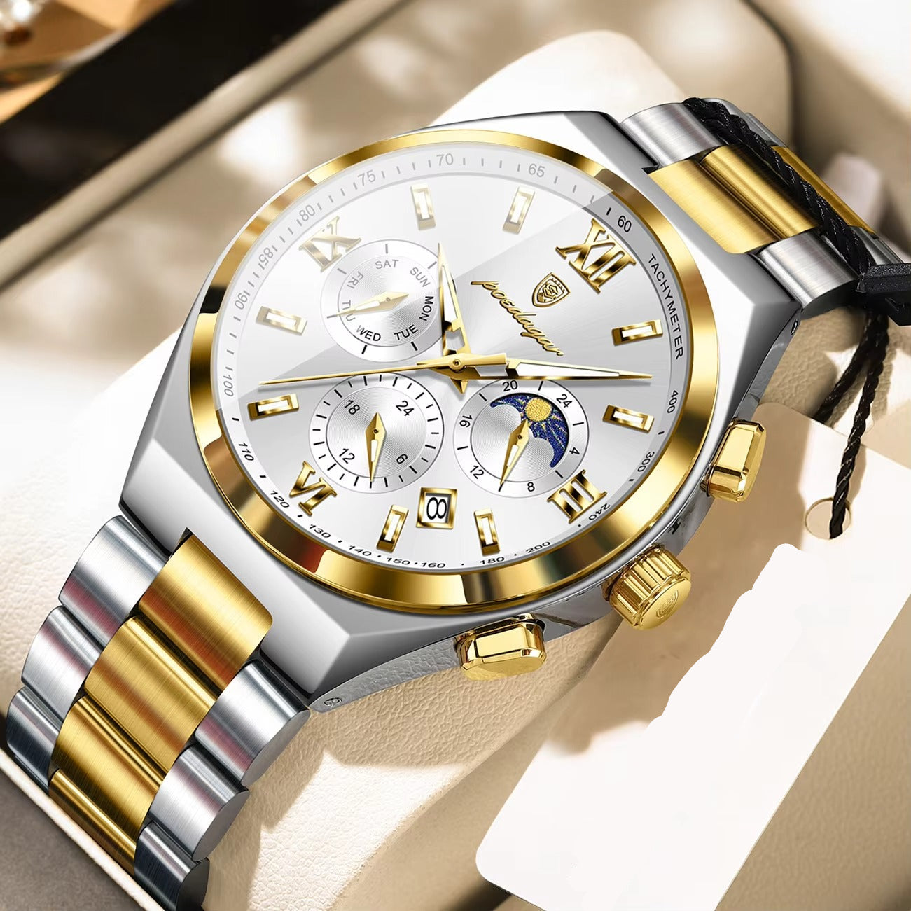 Elegante Edelstahl Armbanduhr "Waterproof Business no.5248“ - PITANI