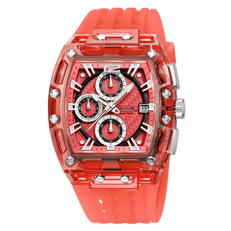 Quadratische Silikon Armbanduhr "Orologio in silicone no.5262“ - PITANI